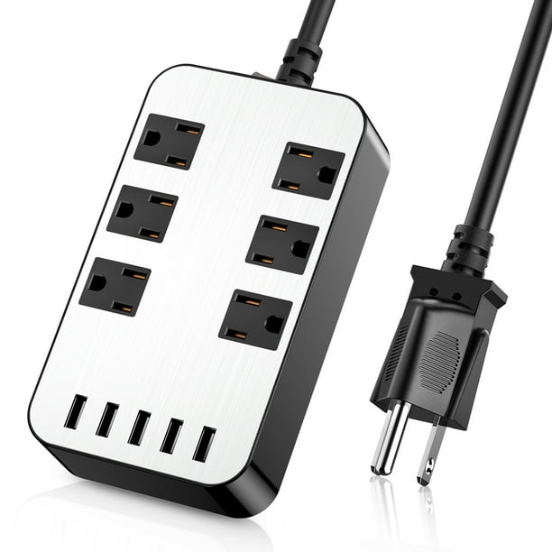Surge protector with USB Ports USB Power Strip Desktop USB Charging