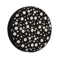 thumbnail image 1 of Fotbe Daisy Funda de Llanta de Repuesto con Estampado, Engrosada, Ajuste Universal para Jeep, Remolque, RV, SUV, Camión-15 inch, 1 of 6