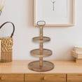 thumbnail image 3 of 3 Tier Wooden Round Stand, 3 of 3