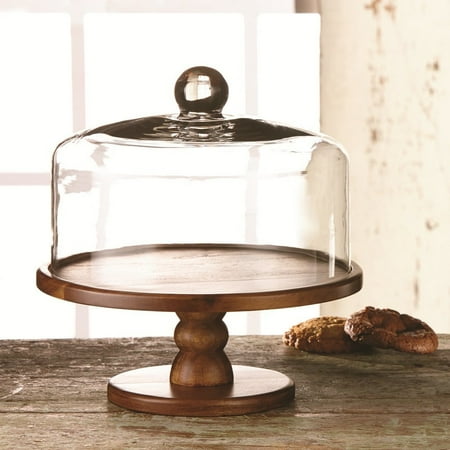 American Atelier Madera Pedestal Cake Plate with Dome - Walmart.com American Atelier Madera Pedestal Cake Plate with Dome - Walmart.com