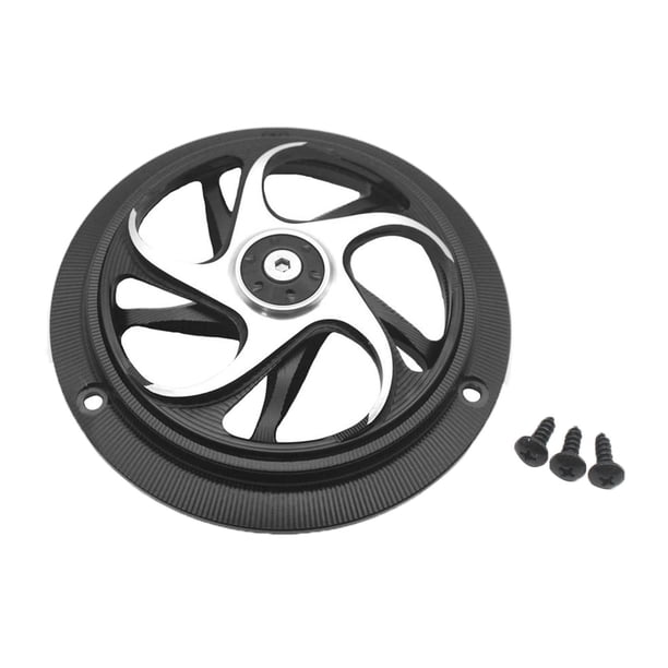 5,70 pulgadas de diámetro. Decoración de la cubierta del ventilador de del motor con tornillos para Piaggio Plata Cola protector del ventilador del motor de la motocicleta
