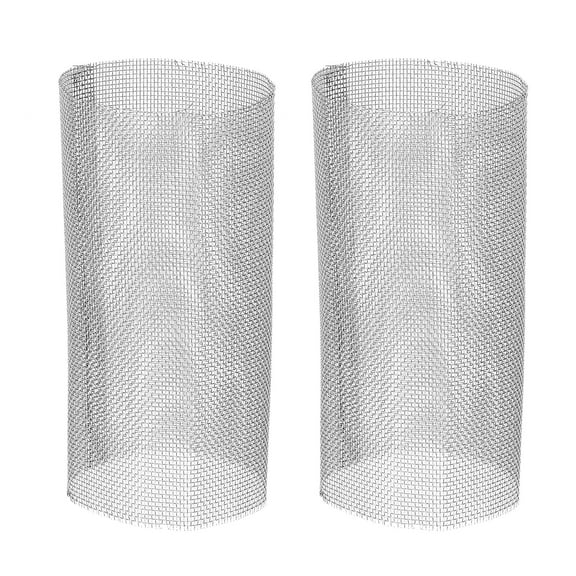Uxcell 40 Mesh In-Line Strainer Stainless Steel Filter Screen Replacement, 1 Pair