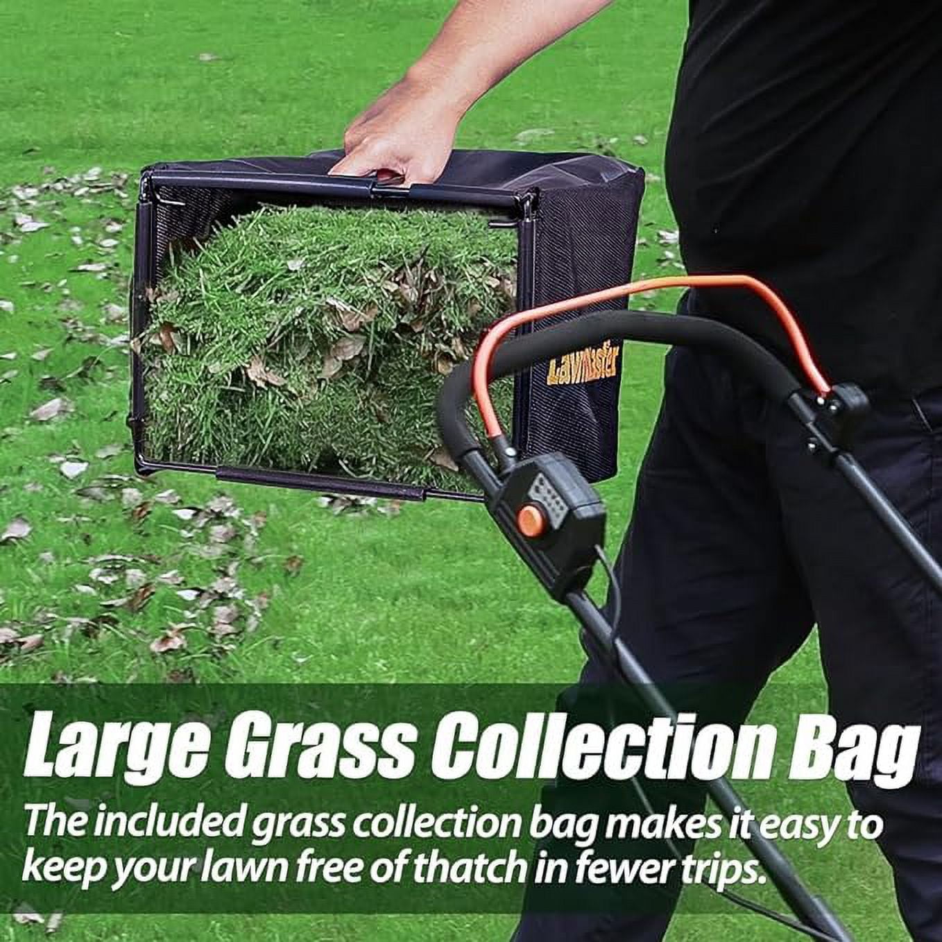 LawnMaster CLMF4817E 48V MAX Brushless Mower with 2X24V MAX 4.0Ah Battery and a Dual Charger