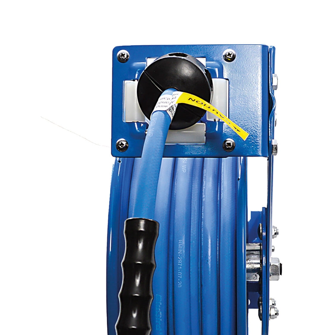 BluBird 3/8" Retractable Air Hose Reel, 300 PSI Rubber Hose, Heavy-Duty Steel Construction, Wall/Ceiling Mount
