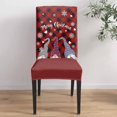thumbnail image 4 of Chair Covers for Dining Room Set of 4,Christmas Gnome Winter Snowflakes Stretch Seat Protector Removable Washable Chairs Slipcovers for Kitchen Banquet Wedding Hotel,Funny Dwarf Sky Blue, 4 of 6