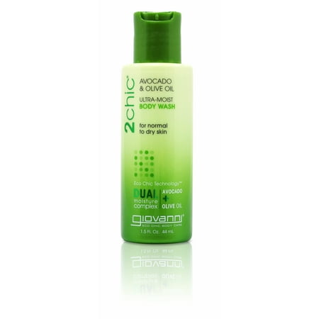 Giovanni Hair Care Products Body Wash Ultra-Moist Avocado and Olive, 1.5 Fluid Ounce