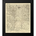 thumbnail image 2 of USGS 12x14 Black Modern Framed Museum Art Print Titled - De Funiak Springs Florida Quad - USGS 1938, 2 of 5