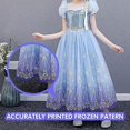 thumbnail image 3 of Light Up Girls Halloween Costume Snow Princess Dress Ice Costumes, 3 of 5
