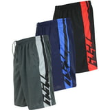3-Pack Men's Mesh Active Athletic Performance Shorts with Pockets ...