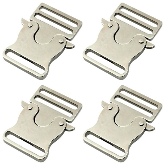 4 Pcs Metal Quick Side Release Buckles For Strap Belts And Bags