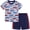 Cars, variant on 2-7Y Toddler Boy Summer 100% Cotton Clothing Set Plane T Shirt Elastic Waist Pockets Shorts Set 2 Piece Outfit