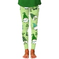 thumbnail image 3 of Tiijoy St. Patrick's Day Tights for Girls Kids Comfy Stretch Athletic Leggings, Sizes 1-12, 3 of 4