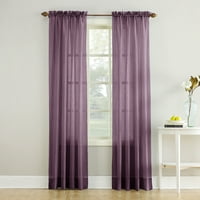 No. 918 Jillian Crushed Voile Sheer Rod Pocket Curtain Panel