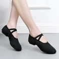 thumbnail image 2 of FRSASU Women's Ballet Shoes for Highly Stretch Canvas Dance Slipper Yoga Shoes for Women Black, 2 of 7