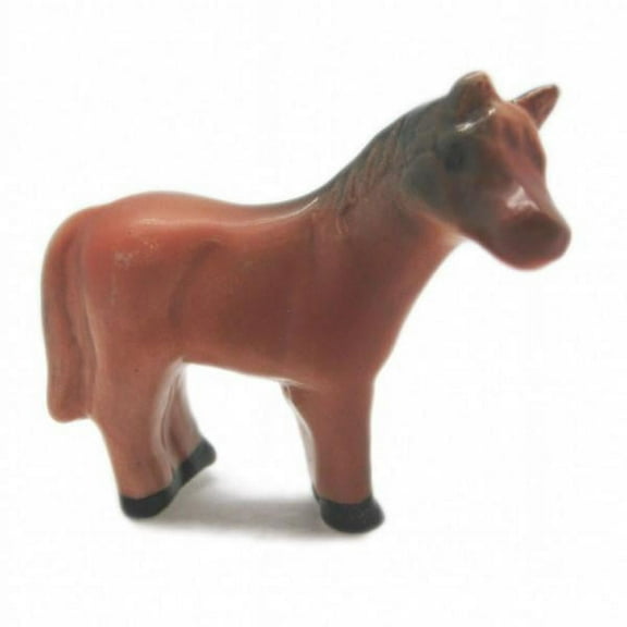 GENL Brown Miniatures Horse Porcelain Animal & Ceramic Material