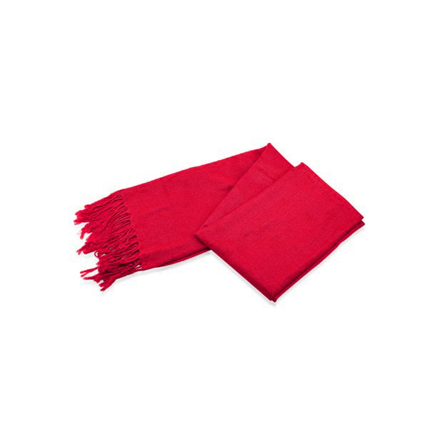 Bright Red Solid Scarfs for Women Fashion Warm Neck Womens Winter Scarves  Pashmina Silk Scarf Wrap with Fringes for Ladies by Oussum 