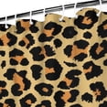 thumbnail image 4 of Animal Print Shower Curtain, Leopard and Cheetah Pattern, Waterproof Fabric with Plastic Hooks, Machine Washable Modern Fashion Design, Abstract Spots Texture Cute Cartoon Aesthetic, 4 of 5