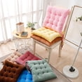 thumbnail image 4 of Nvzi Corduroy Chair Cushion with Ties Ultra Soft Warm Floor Cushion for Kids Reading Nook Comfortable Square Seat Cushion for Adult 15.7”x15.7”, Pink, 4 of 4