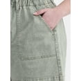 thumbnail image 3 of Terra & Sky Women's Plus Size Pull On Denim Shorts, 5" Inseam, Sizes 0X-4X, 3 of 5