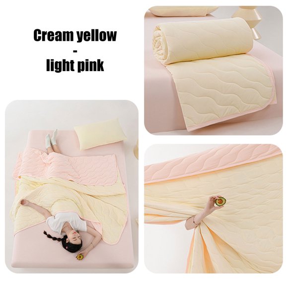 Manta refrescante de seda helada para verano, para todas las estaciones, lavable a máquina, ligera, transpirable y absorbente de humedad para quienes duermen con calor, 150 x 200 cm, para cama indivi