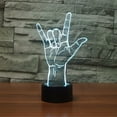 thumbnail image 3 of ATTOE 3D Cartoon Frog 3D Night Light 7 Color Change LED Table Lamp Xmas Toy Gift, 3 of 5