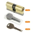 thumbnail image 3 of Uxcell 32.5/32.5 (65mm Overall) European Double Lock Cylinder with Keys, 3 of 6