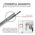 thumbnail image 2 of Modern Innovations 12 Inch Magnetic Knife Holder for Refrigerator, Magnetic Knife Holders for Fridge or Kitchen Wall No Drilling, Magnet Strips for Knives & Metal Utensils, Tool Rack, Stainless Steel, 2 of 7