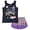 Grey Sparkle Smash, variant on Monster Jam Toddler Girls' Athletic 2-Piece Tank Top and Shorts Set Grey Sparkle Smash