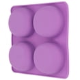 thumbnail image 2 of Molde de silicona ovalado morado para jabones y velas Ticfox 4 rejillas 21 x 18 cm, 2 of 14