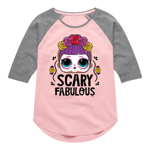 LOL Surprise! - Halloween - Scary Fabulous - Toddler & Youth Girls Raglan Graphic T-Shirt