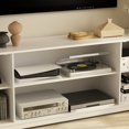thumbnail image 4 of Timechee Large Modern Wood Entrainment Centers in White TV Stand Wall Cabinet 102"With Side Cabinet - White, 4 of 5