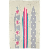 Simply Daisy 30" x 60" Triple Surf Geometric Print Beach Towel