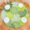 thumbnail image 2 of Stain Resistant Boho Tablecloth 44 Inch Round, Floral Print with Elastic Edge for 38-42 Inch Tables, Wipe Clean Surface, 2 of 7