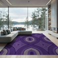 thumbnail image 2 of ODIKA 6'x9' Washable Area Rug Non-Slip, Easy Care, Abstract Boho Arch Motif Minimalist Retro Flow Swirl for Family Room, Living Room, Master Bedroom, 2 of 7