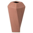 thumbnail image 4 of Decorative Ceramic Square Twisted Centerpiece Table Vase, 4 of 10