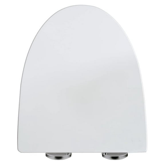 UF002 Slow Close Elongated Toilet Seat with Non-slip Seat Bumpers,Top Mounting Quick Release Easy Remove Durable Hinges White