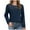 #0377-Navy, variant on Ailaofu Womens Long Sleeve Shirt Spring Top Fashion Dressy Casual Tunic Sweaters Mesh Clothes Trendy Work Cute Outfits