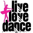 thumbnail image 3 of CafePress - Live, Love, Dance With Ballerina Pajamas - Women's Light Pajamas, 3 of 4