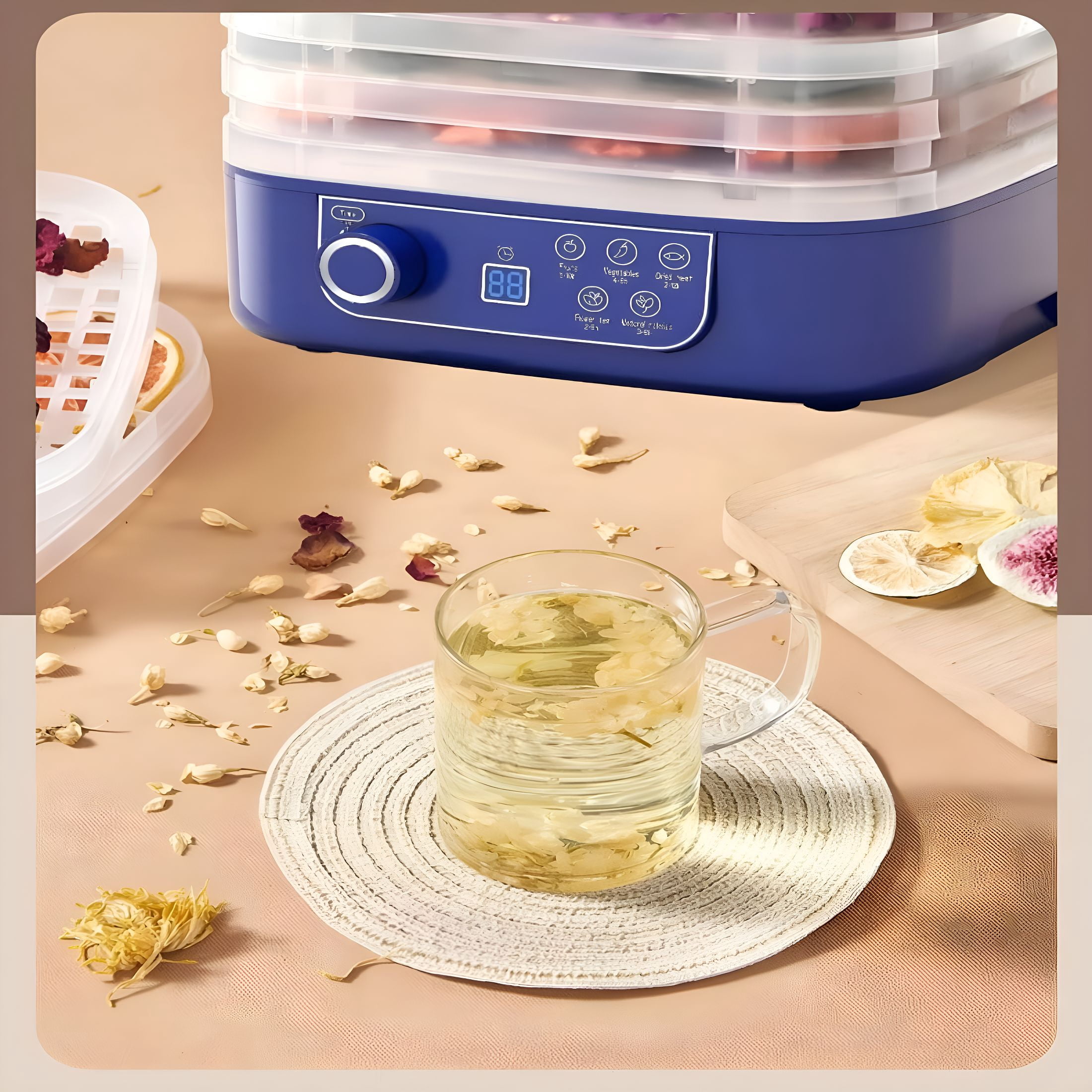 CURYMAY 2026 New Freeze Dryer Machine for Home with 5 Trays,Freeze Dryer Digital Adjustable Timer & Temperature Control for Fruits,Meat,Vegetables,Candy & Snacks