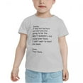 thumbnail image 2 of Daddy, I May not be Born Yet, but You are Going to be The Best Daddy Cute Toddler T Shirts for Boys Girls (Gray, Youth L), 2 of 5
