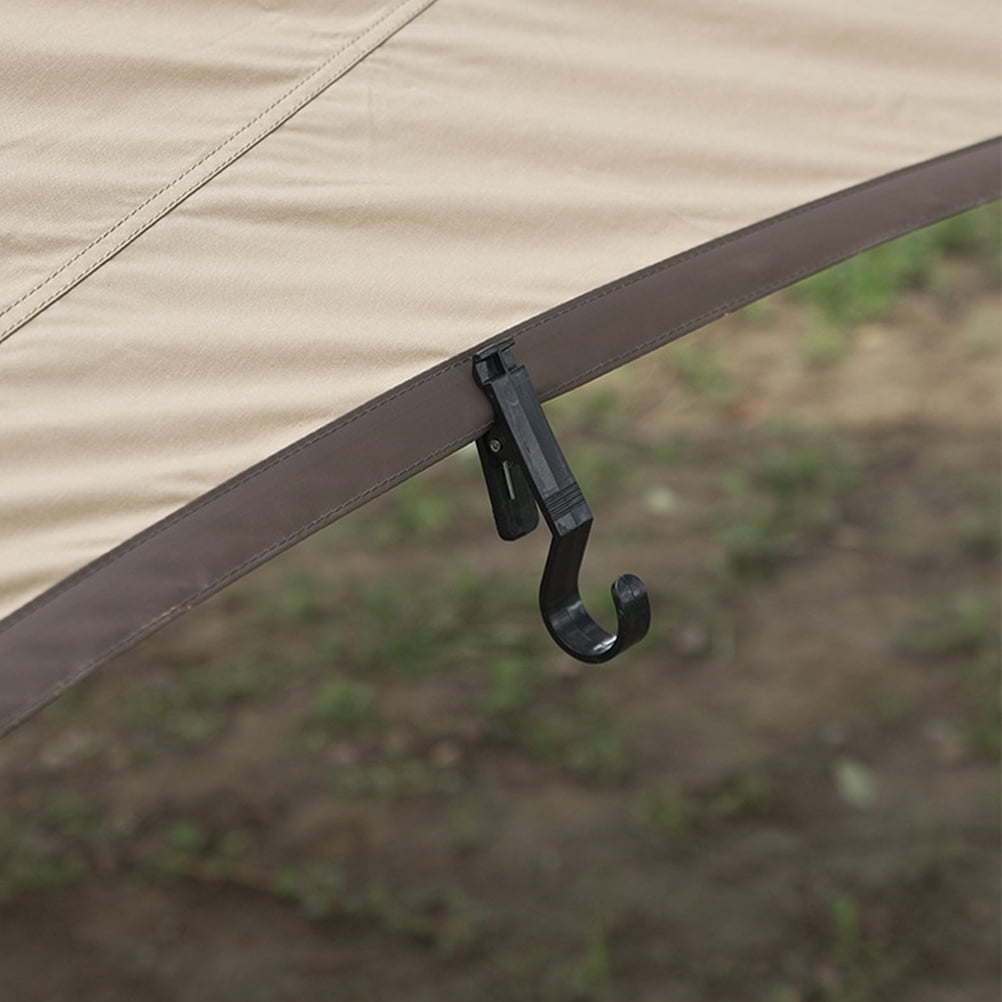 16 Pcs Outdoor Tent Hook Tent Pegs Tarp Fastener Rope Buckle Awning Clips Outdoor Tent Clip