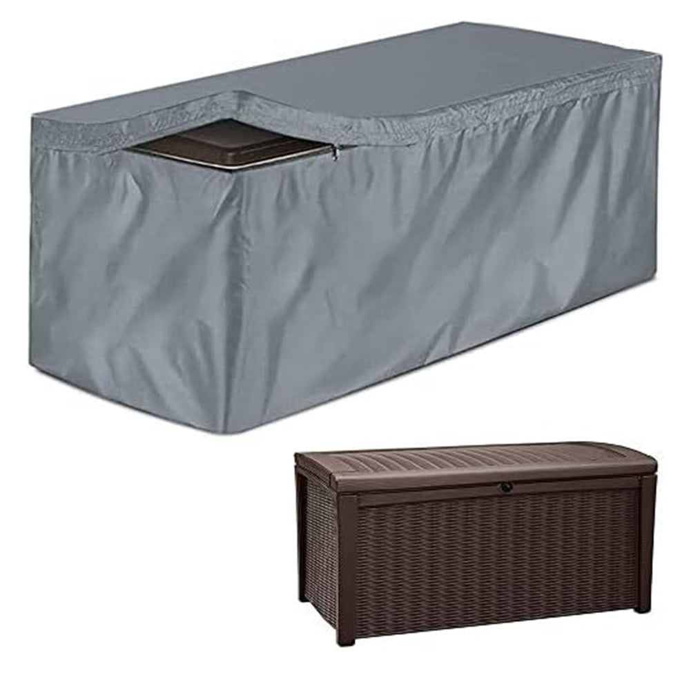 Oxford Waterproof Patio Box Cover for Outdoor Storage and Furniture Protection