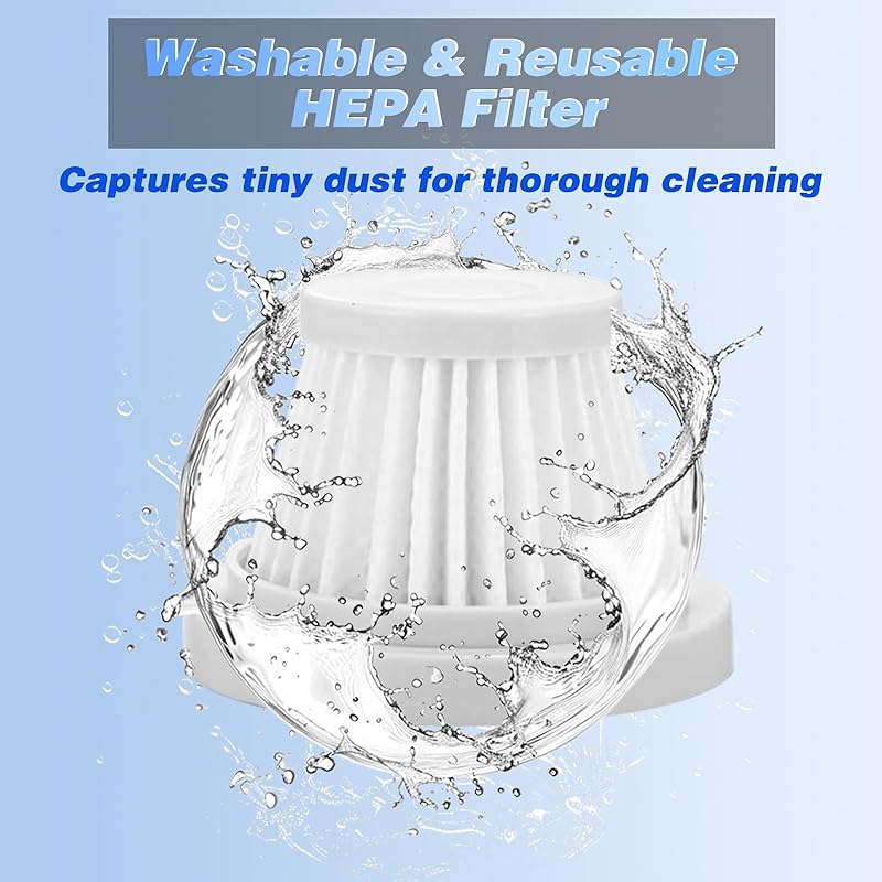 Handheld Car Vacuum Portable Cordless, 4 in 1 Mini Vacuum Cleaner High Power, 12000Pa Suction, Air Duster, 4000mAh, 80W Brushless Motor, Multi-Nozzles for Car, Home, Office & Pet Cleaning