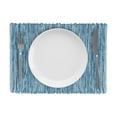 thumbnail image 3 of Fabstyles Shadows Cotton Placemats Set of 4 Machine Washable Thick Rustic Cloth Table Mats Perfect for The Kitchen, Dining, Coffee, Patio, Outdoor Tables, 3 of 3