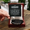 thumbnail image 6 of To My Husband In Your Arms Love You Forever Bracelet, 6 of 20