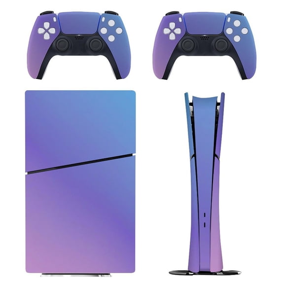 Blurry Gradient Console Skin Bundle for PS5 Pro Slim Disc & Digital / PS4 – Full Wrap Dual Controller Flair
