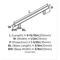 thumbnail image 3 of Amerock BP19012CSG9 7.5 in. Bar Pull - Sterling Nickel, 3 of 10