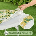 thumbnail image 5 of Round Fitted Tablecloth with Elastic Edges Fits 45"-52" Round Tables Pioneer Colorful Floral Waterproof Table Cover Washable Indoor and Outdoor for Party Kitchen Dinner Banquet Patio Picnic, 5 of 7