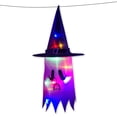 thumbnail image 2 of Fantasma Iluminado Con Sombreros Bruja Halloween Espeluznante () Púrpura, 2 of 4
