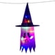 thumbnail image 2 of Fantasma Iluminado Con Sombreros Bruja Halloween Espeluznante () Púrpura, 2 of 4